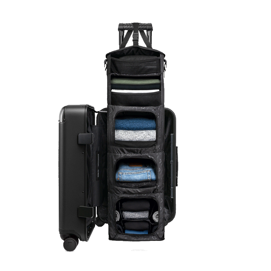 Carry-on Closet - Suitcase With Shelves - Luggage – EU Solgaard Carry-on Closet - Suitcase With Shelves - Luggage – EU Solgaard