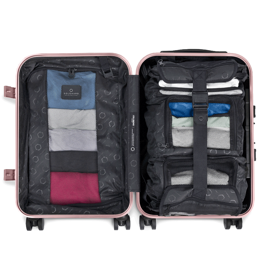 Carry on Closet Suitcase With Shelves Luggage EU Solgaard